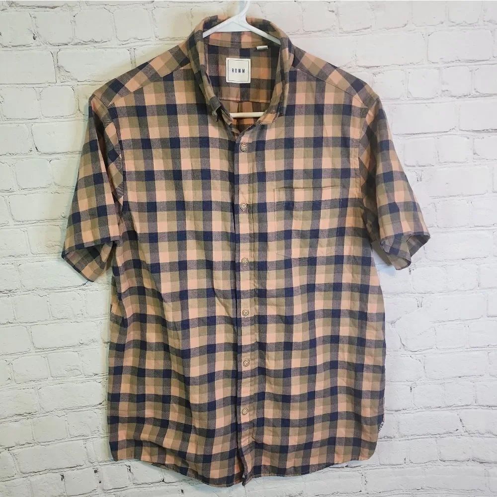 Men's ROWM button-down shirt, size Medium
